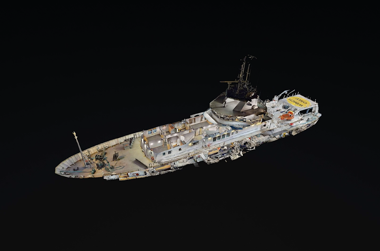 Imagen de superficie escaneada en 3D